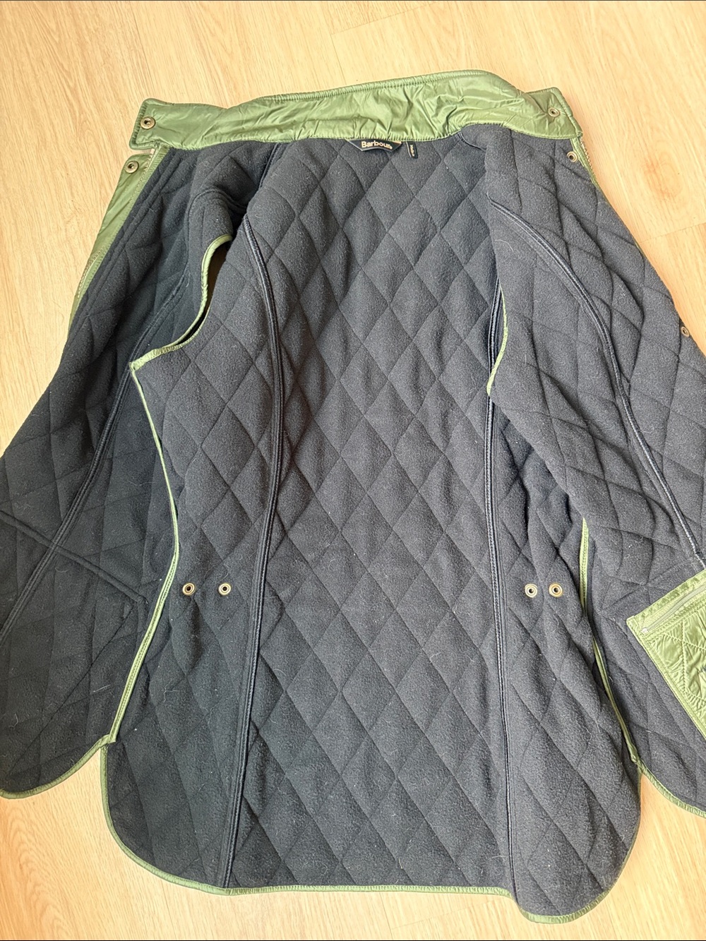 Barbour Otterburn Quilted Gilet Green Sz 6 - Picture 6 of 6
